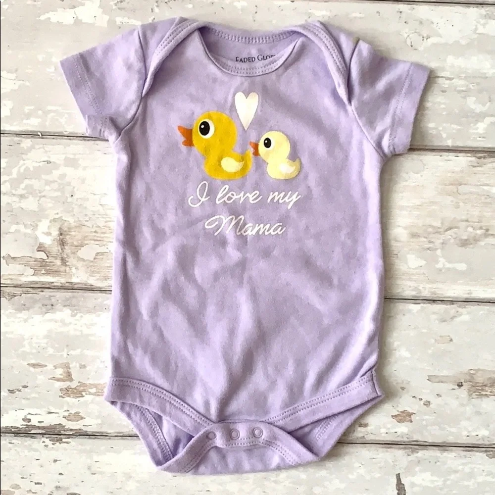 Baby Girl 3-6m Onesie Bundle Pink Floral Purple Prints 3m 6m